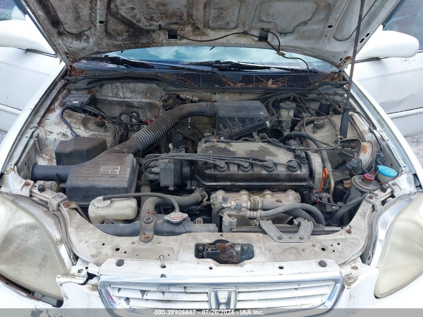 1998 Honda Civic Lx VIN: 2HGEJ667XWH510758 Lot: 39926687