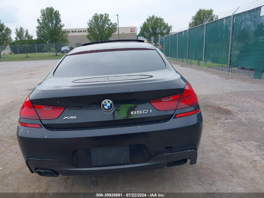 2013 BMW 650I Gran Coupe xDrive VIN: WBA6B4C56DD098367 Lot: 39926691