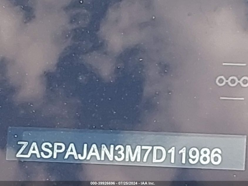 2021 Alfa Romeo Stelvio Rwd VIN: ZASPAJAN3M7D11986 Lot: 39926696