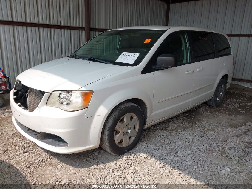 2012 Dodge Grand Caravan Se VIN: 2C4RDGBG3CR405553 Lot: 39926789