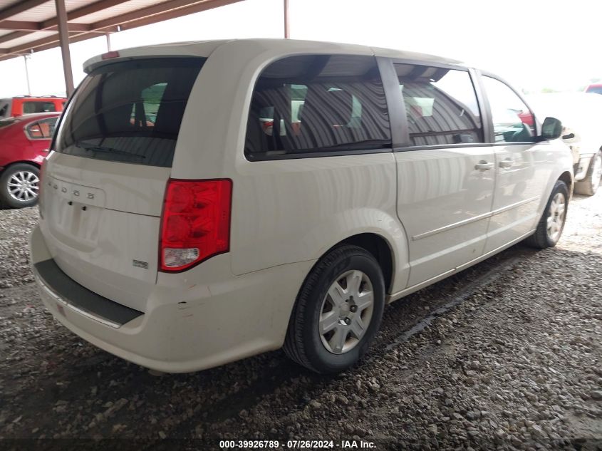 2012 Dodge Grand Caravan Se VIN: 2C4RDGBG3CR405553 Lot: 39926789