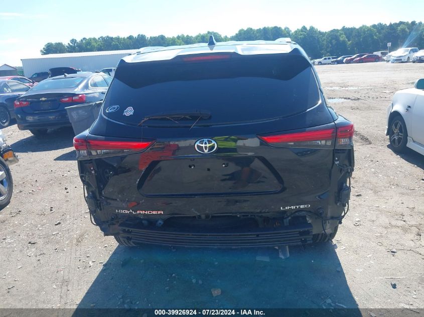 2022 Toyota Highlander Limited VIN: 5TDYZRAHXNS558055 Lot: 39926924