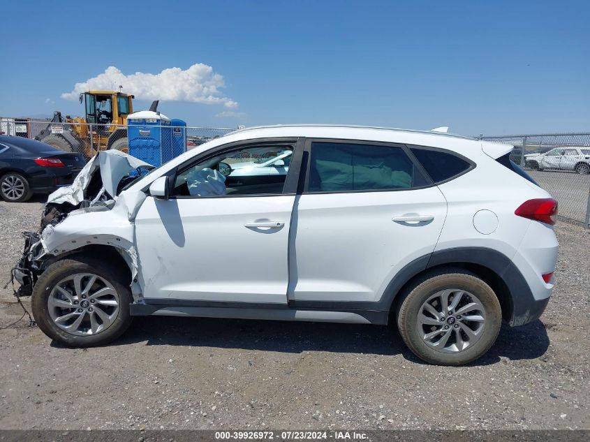2018 Hyundai Tucson Sel VIN: KM8J3CA48JU767809 Lot: 39926972