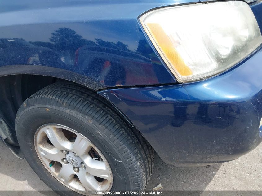 2003 Toyota Highlander Limited V6 VIN: JTEHF21A330131024 Lot: 39926980