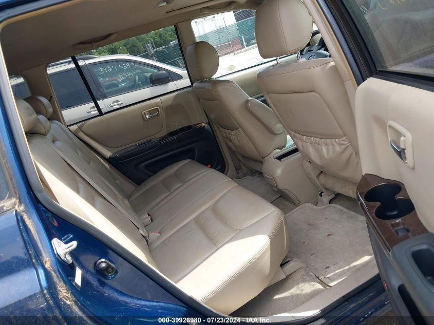 2003 Toyota Highlander Limited V6 VIN: JTEHF21A330131024 Lot: 39926980