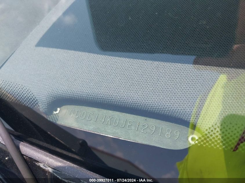 1988 Chevrolet Gmt-400 C1500 VIN: 1GCDC14K0JE129189 Lot: 39927011