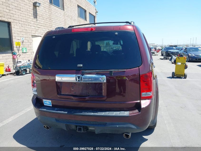 2013 Honda Pilot Ex-L VIN: 5FNYF4H56DB081490 Lot: 39927028