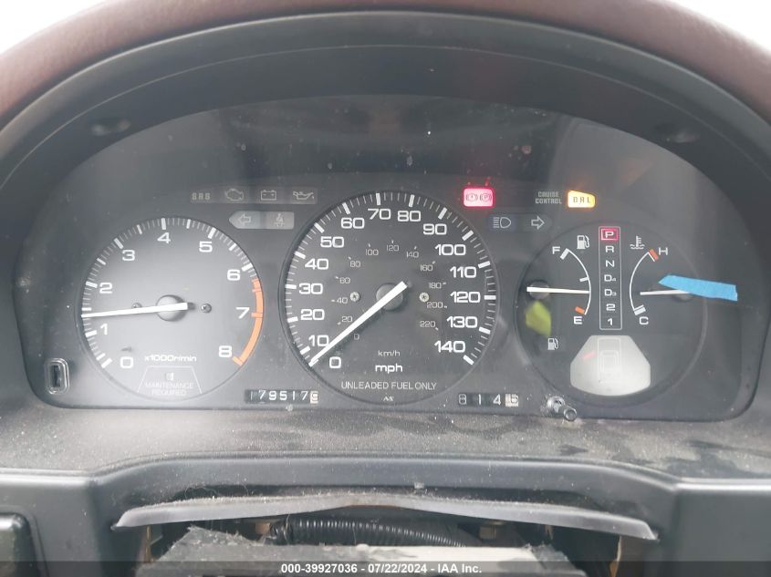 1992 Honda Accord Lx VIN: 1HGCB765XNA800245 Lot: 39927036