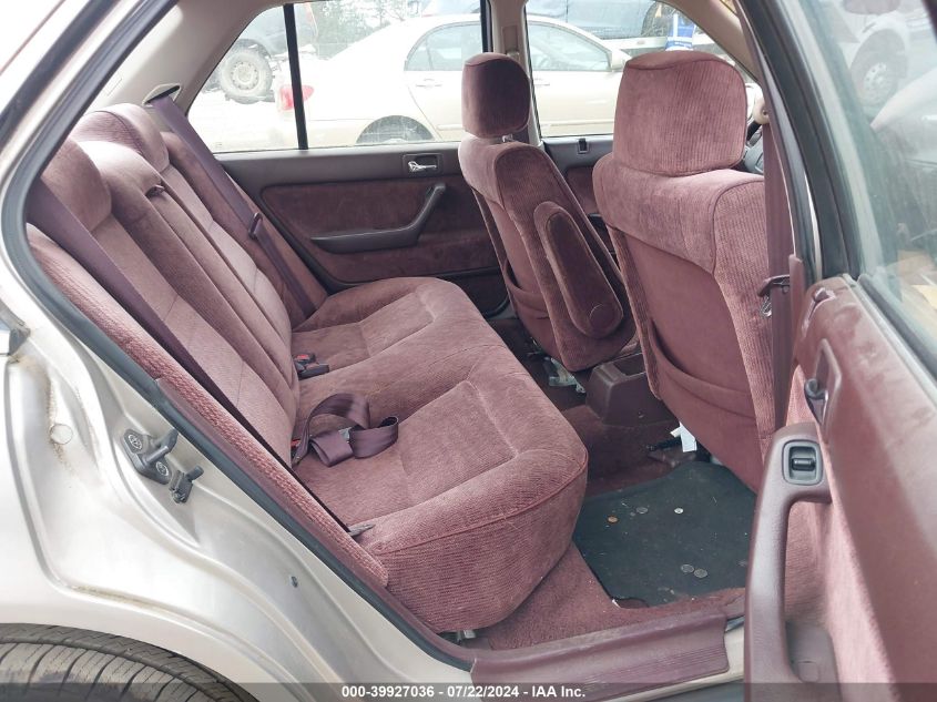 1992 Honda Accord Lx VIN: 1HGCB765XNA800245 Lot: 39927036