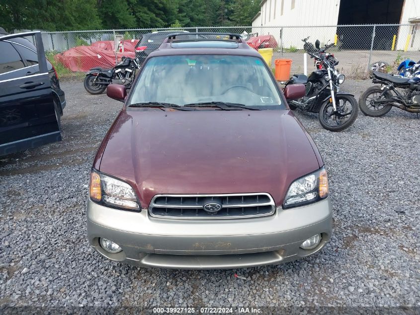 2001 Subaru Outback Limited VIN: 4S3BH686017676910 Lot: 39927125
