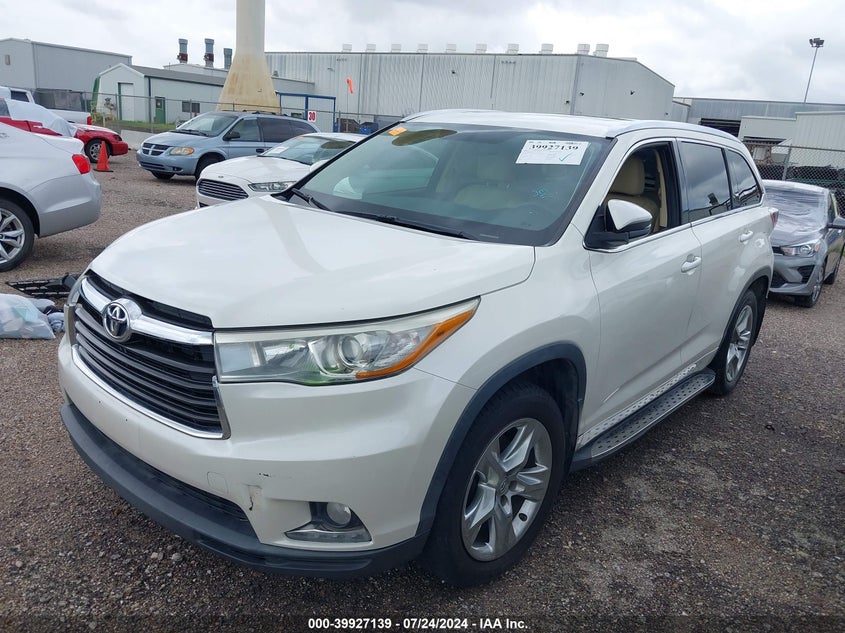 2015 TOYOTA HIGHLANDER LIMITED V6 - 5TDYKRFH7FS114548
