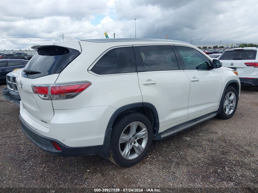 2015 TOYOTA HIGHLANDER LIMITED V6 - 5TDYKRFH7FS114548