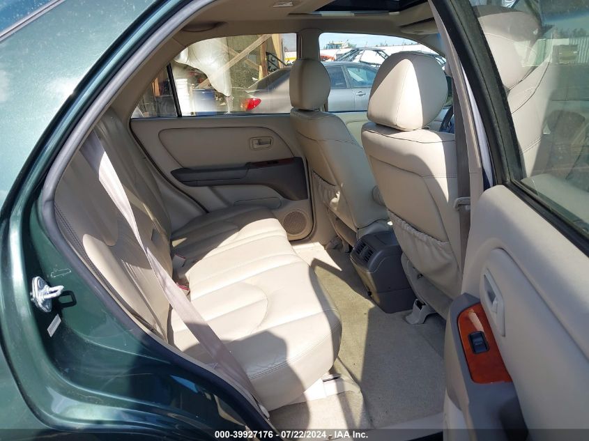 1999 Lexus Rx 300 VIN: JT6HF10U8X0064573 Lot: 39927176