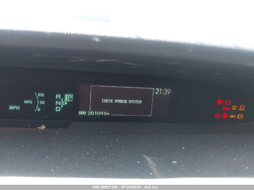 2010 Toyota Prius VIN: JTDKN3DU7A0173850 Lot: 39927200