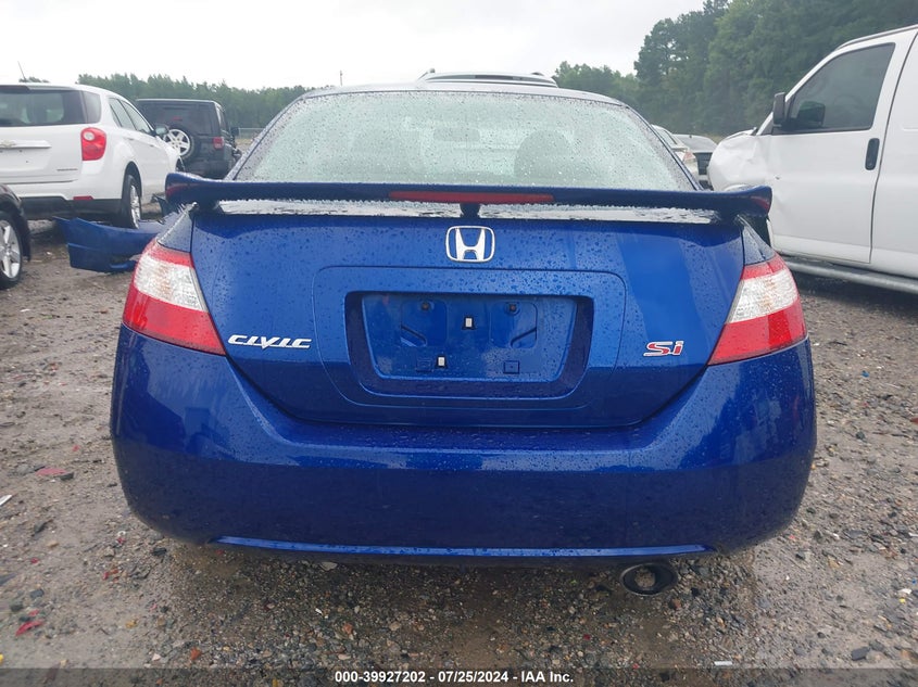2008 Honda Civic Si VIN: 2HGFG21548H702682 Lot: 39927202