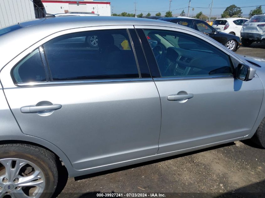2012 Ford Fusion Se VIN: 3FAHP0HA7CR349596 Lot: 39927241