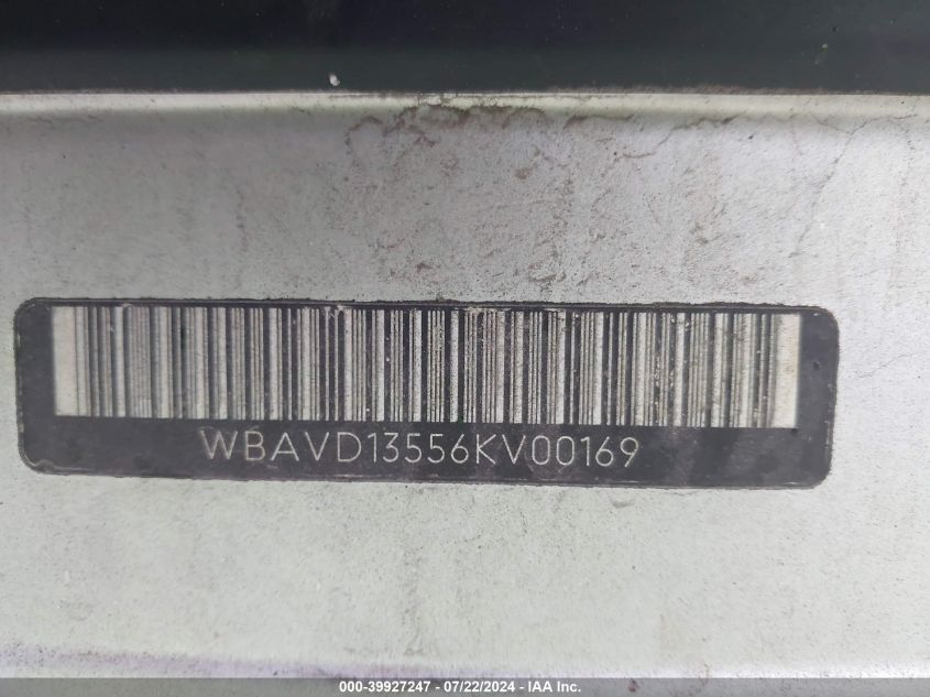 2006 BMW 325Xi VIN: WBAVD13556KV00169 Lot: 39927247