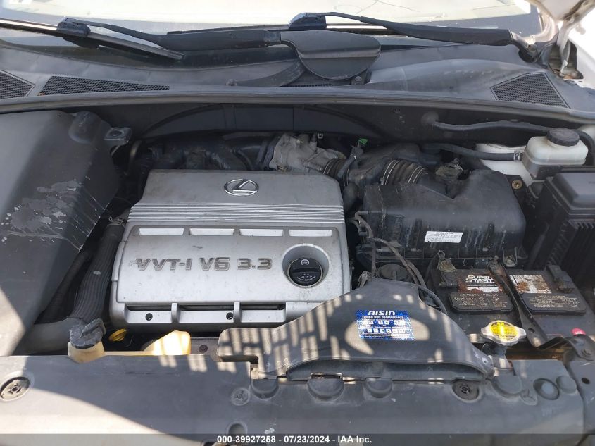 2006 Lexus Rx 330 330 VIN: JTJGA31U860060905 Lot: 39927258