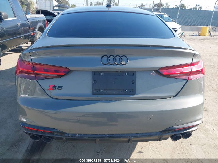 2023 Audi S5 Sportback Premium Plus Tfsi Quattro Tiptronic VIN: WAUC4CF51PA050218 Lot: 39927259