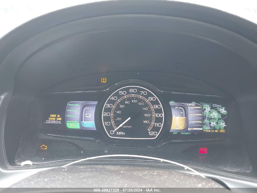 2012 Lincoln Mkz Hybrid VIN: 3LNDL2L36CR839080 Lot: 39927329