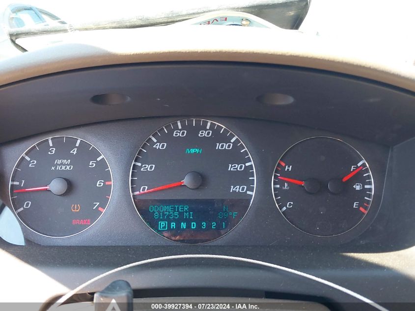 2008 Chevrolet Impala Lt VIN: 2G1WT58K189264732 Lot: 39927394