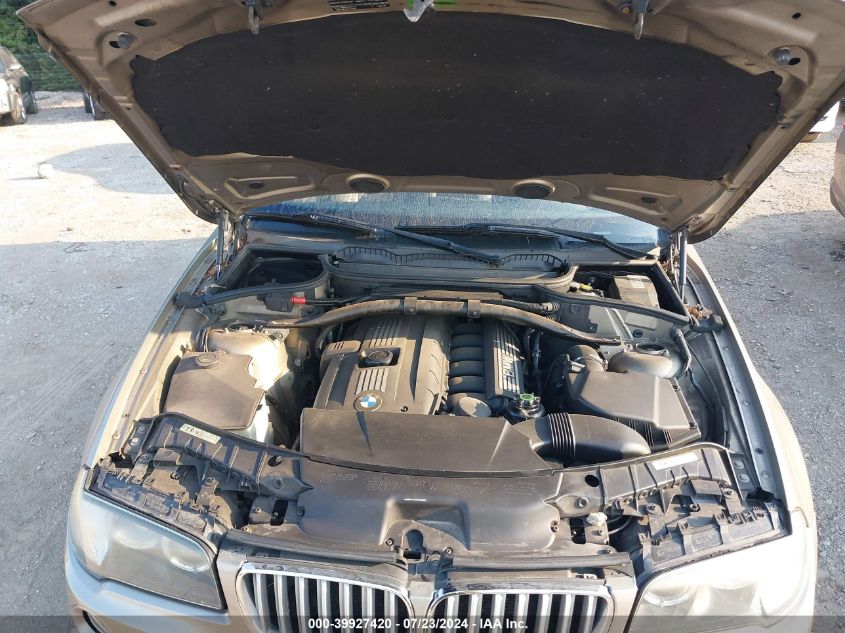 2008 BMW X3 3.0Si VIN: WBXPC93448WJ11896 Lot: 39927420