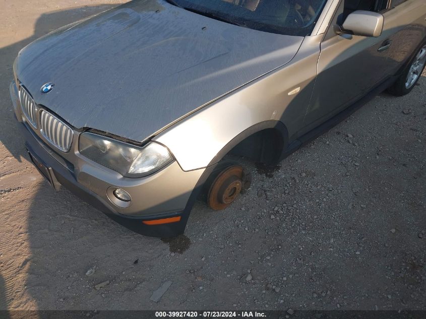 2008 BMW X3 3.0Si VIN: WBXPC93448WJ11896 Lot: 39927420