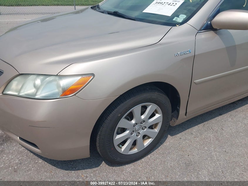 2007 Toyota Camry Hybrid VIN: 4T1BB46K27U008909 Lot: 39927422