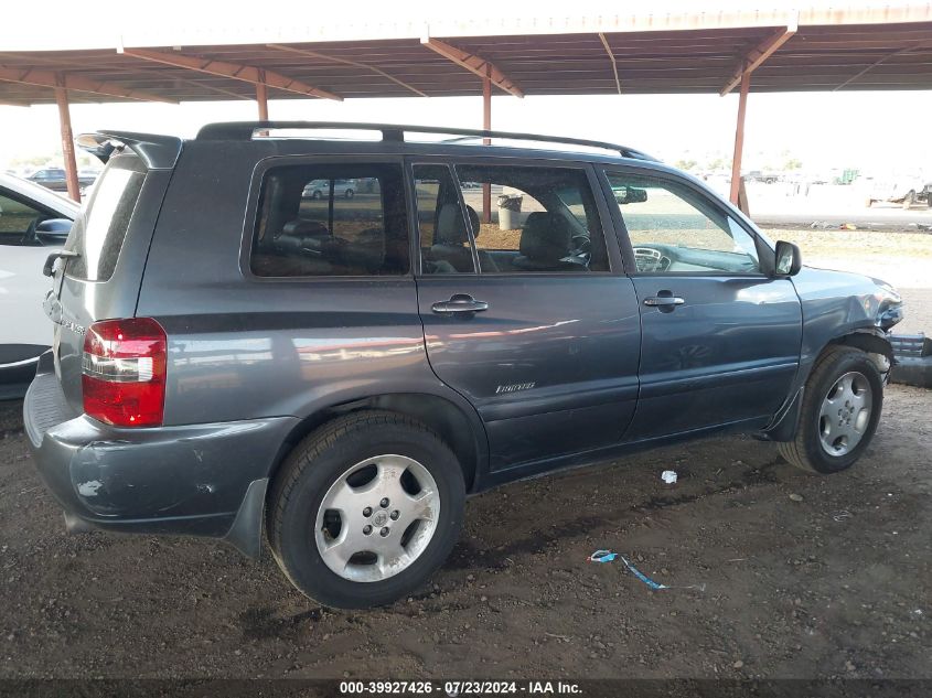 2007 Toyota Highlander Limited V6 VIN: JTEEP21A170194578 Lot: 39927426