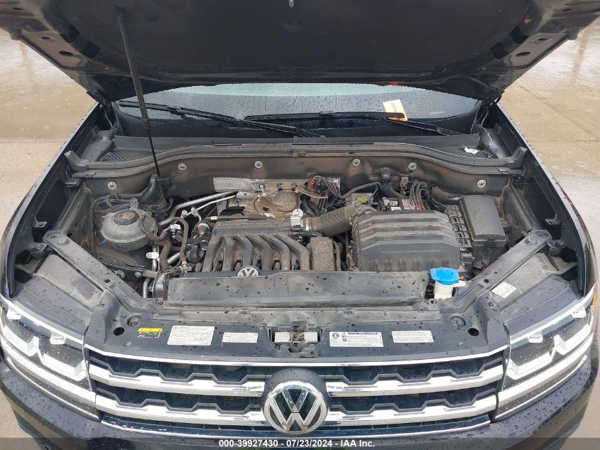 2019 Volkswagen Atlas 3.6L V6 Se W/Technology VIN: 1V2UR2CA9KC530653 Lot: 39927430