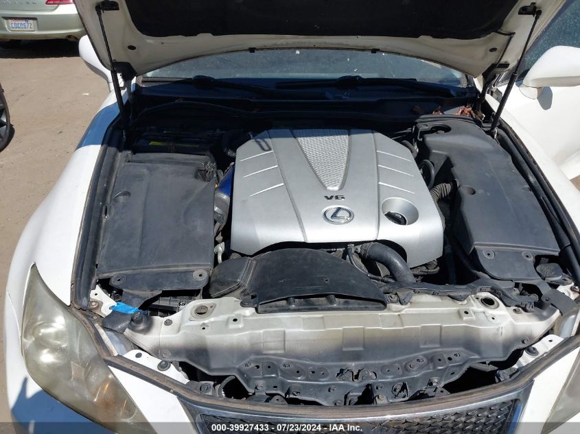 2006 Lexus Is 350 VIN: JTHBE262662001082 Lot: 39927433