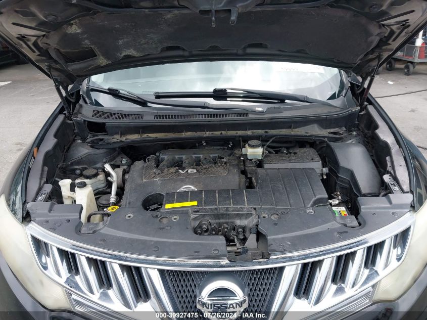 2009 Nissan Murano Sl VIN: JN8AZ18U59W003711 Lot: 39927475