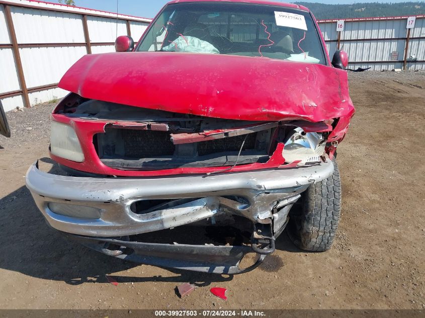 1998 Ford F150 VIN: 2FTRX18L7WCA31884 Lot: 39927503