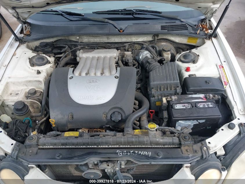 2004 Kia Optima Ex V6/Lx V6 VIN: KNAGD128945307409 Lot: 39927818