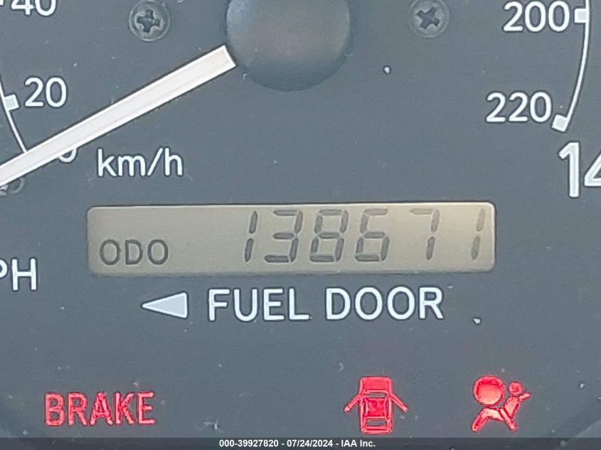 2000 Toyota Camry Le V6 VIN: JT2BF22K7Y0270073 Lot: 39927820