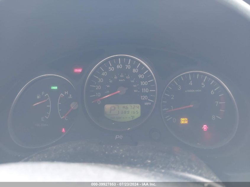 2006 Subaru Forester 2.5X VIN: JF1SG65606H725795 Lot: 39927853