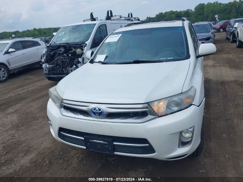 2012 Toyota Highlander Hybrid VIN: JTEBC3EH4C2005559 Lot: 39927919
