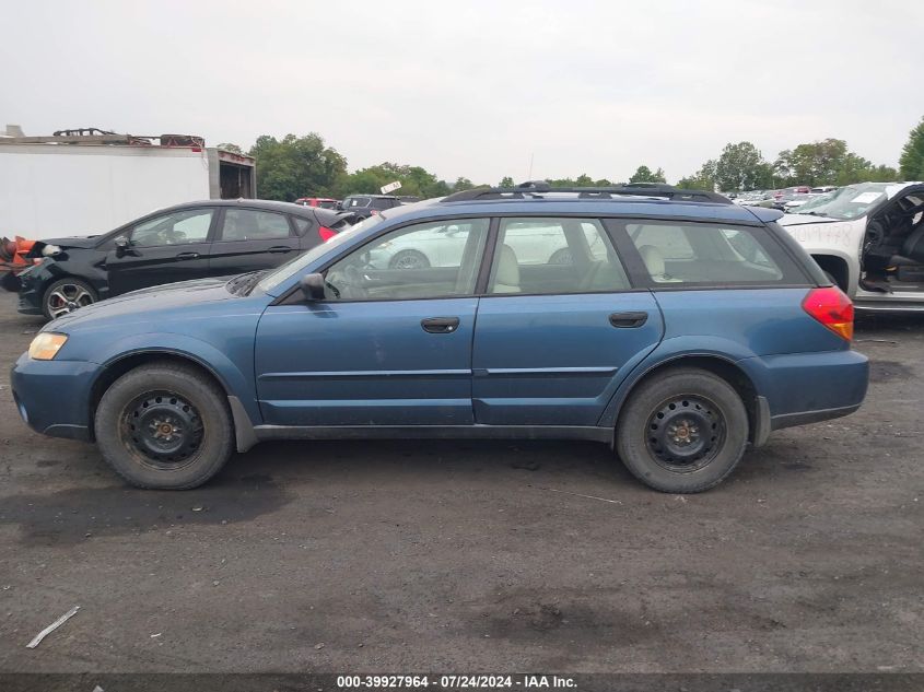 2006 Subaru Outback 2.5I VIN: 4S4BP61C667328941 Lot: 39927964