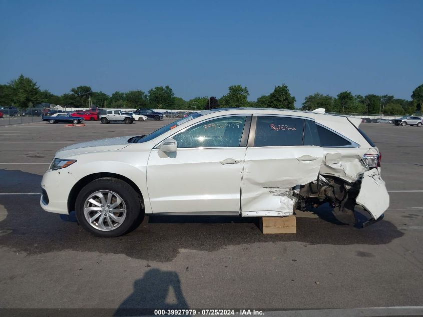 2017 Acura Rdx Technology VIN: 5J8TB4H55HL023607 Lot: 39927979