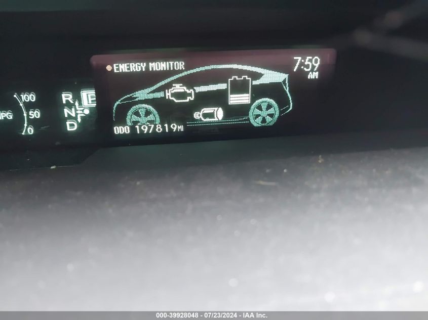 2011 Toyota Prius Two VIN: JTDKN3DU8B1406856 Lot: 39928048