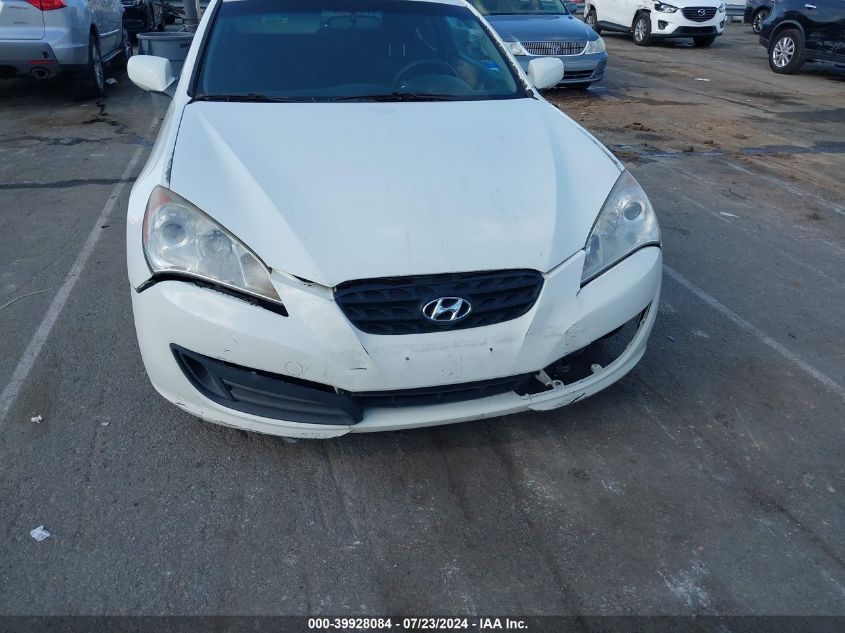 2010 Hyundai Genesis 2.0T VIN: KMHHT6KD5AU042103 Lot: 39928084