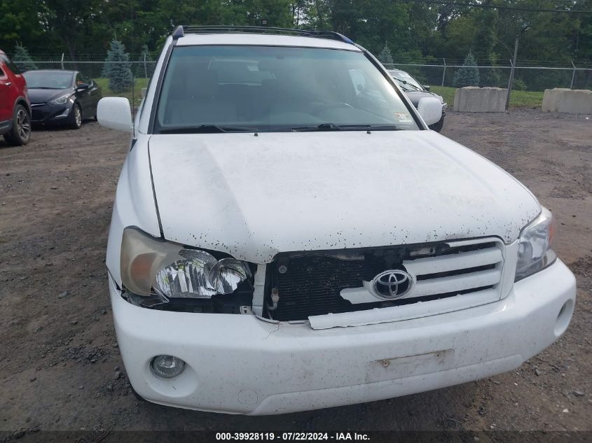 2007 Toyota Highlander V6 VIN: JTEHP21A170200621 Lot: 39928119