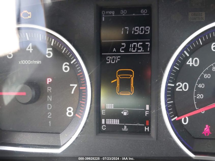 2007 Honda Cr-V Ex-L VIN: JHLRE48797C032510 Lot: 39928225