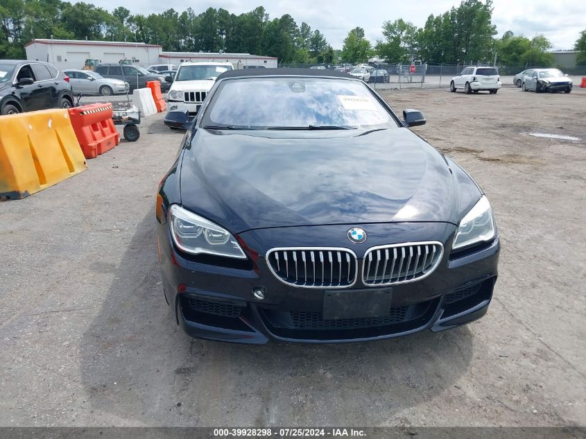 2016 BMW 650I VIN: WBA6F5C51GD996566 Lot: 39928298