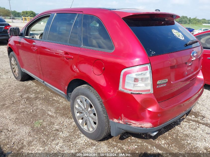 2007 Ford Edge Sel Plus VIN: 2FMDK49C47BB50939 Lot: 39928381