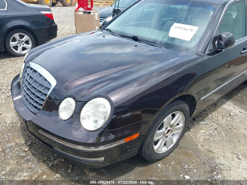 2006 Kia Amanti VIN: KNALD124165100351 Lot: 39928478