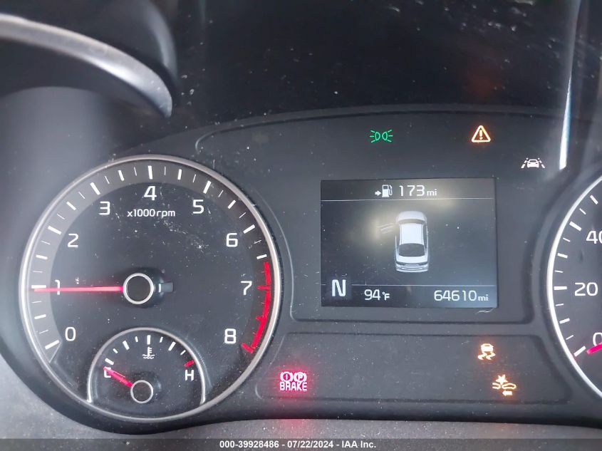 2019 Kia Optima Lx VIN: 5XXGT4L35KG353323 Lot: 39928486