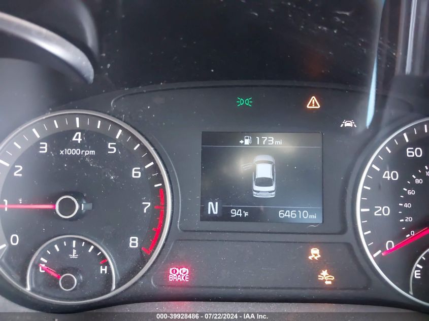 2019 Kia Optima Lx VIN: 5XXGT4L35KG353323 Lot: 39928486