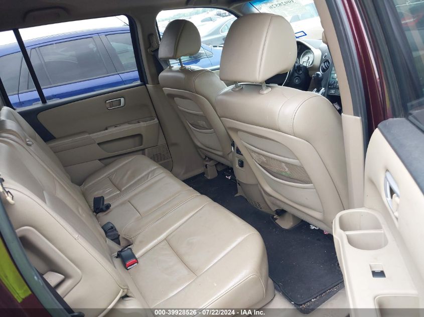 2010 Honda Pilot Ex-L VIN: 5FNYF3H58AB001984 Lot: 39928526