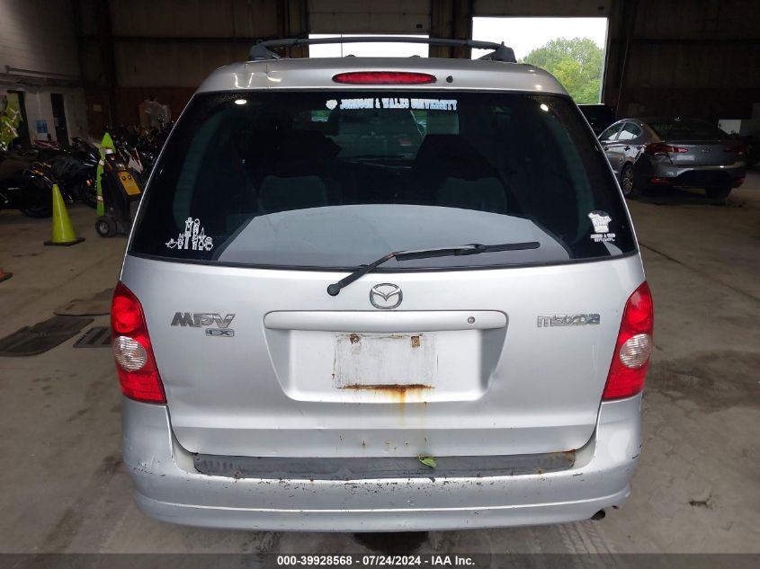 2003 Mazda Mpv Es/Lx/Lx-Sv VIN: JM3LW28J830334941 Lot: 39928568